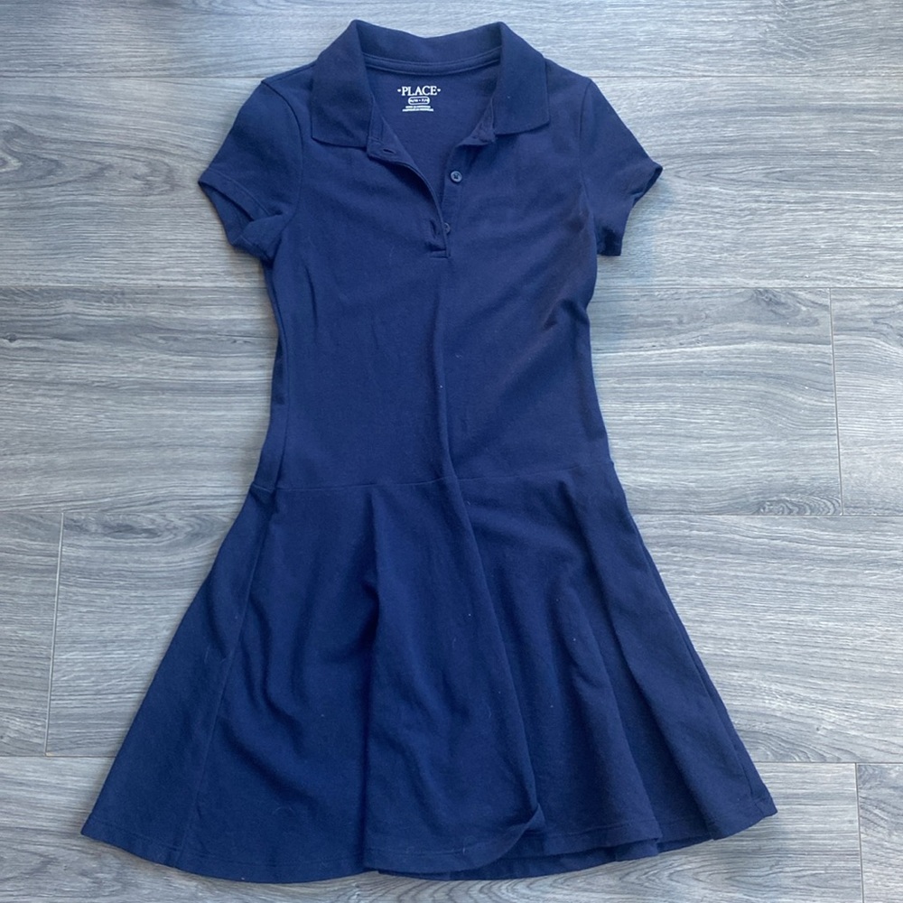 NWOT-The Children’s Place Girls Uniform Pique Polo Dresses - Picture 2 of 7